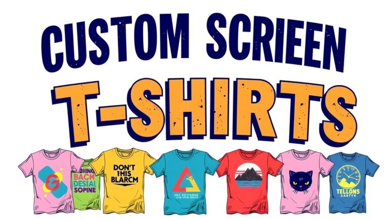 custom screen printed t shirts