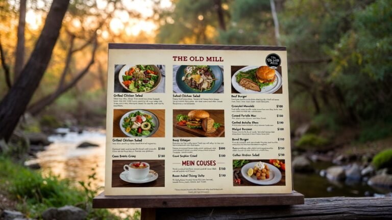 Old Mill Restaurant Menu